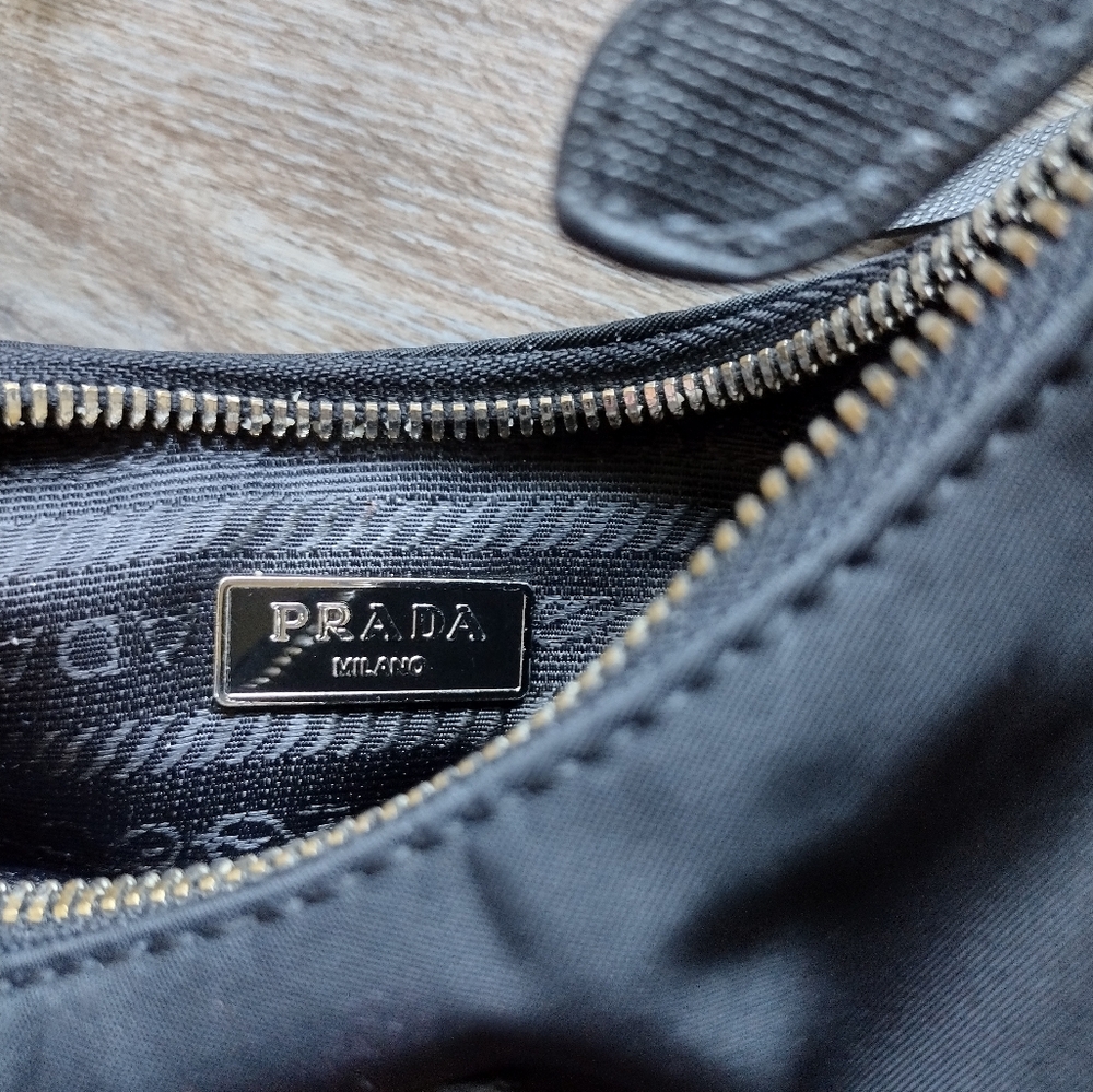 Prada Mini Black Nylon Shoulder Bag - Picture 11 of 13